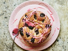 Cherry and coconut tahini cake from A Good Day to Bake