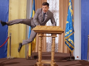 Ukrainian President Volodymyr Zelenskyy was originally an actor whose political star only began to rise after he played the Ukrainian president in a satirical comedy series called Servant of the People. Canadian Netflix has just added the series to its streaming selection.