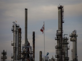 A Royal Dutch Shell Plc refinery near the Enbridge Line 5 pipeline in Sarnia, Ontario, Canada, on Tuesday, May 25, 2021.