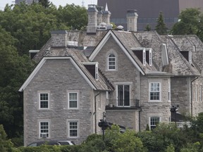 Canada's official prime ministerial residence at 24 Sussex Drive. It looks pretty, but it's actually a dilapidated death trap.