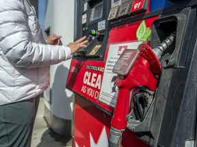 Gas prices increased 40 per cent in March compared to the year before.