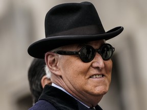 Roger Stone pictured in 2020. He reportedly took an interest in Canadian politics as a direct reaction to Prime Minister Justin Trudeau's recent crackdowns on the Freedom Convoy occupation of Ottawa.