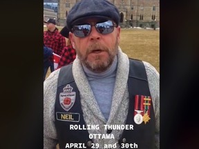 Veranstalter Neil Sheard lädt Motorradfahrer zur Rolling Thunder Rally nach Ottawa ein.
