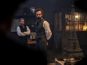 Towering ambition: Romain Duris (right) as Gustave Eiffel.