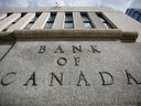 FILE PHOTO: A sign is pictured outside the Bank of Canada building in Ottawa, Ontario, Canada.