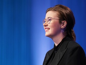 Canadian Mattea Roach appears in an episode of Jeopardy! in a handout photo.