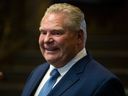 Ontario Premier Doug Ford is pictured before his government delivers the provincial 2022 budget at the Queens Park Legislature, in Toronto, on Thursday, April 28, 2022. THE CANADIAN PRESS/Chris Young