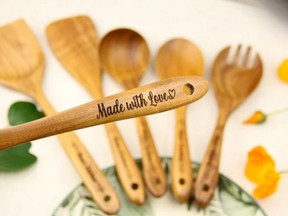 Personalized kitchen spoon set is sure to score you points this Mother's Day which falls on May 8, 2022.