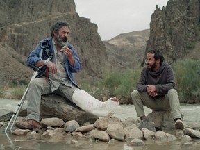 Hassan Madjooni and Amin Simiar play father and son in Hit the Road.