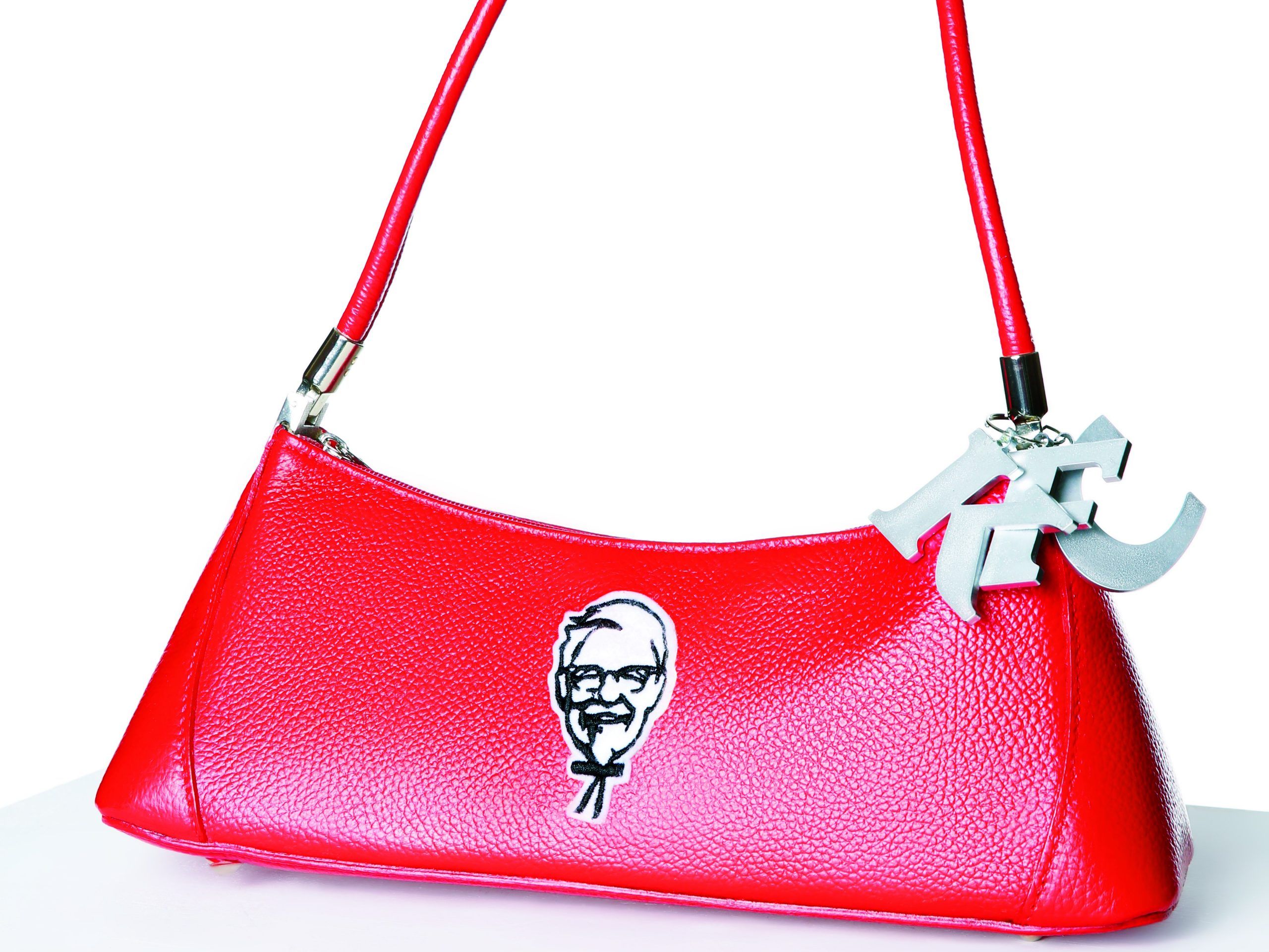 KFC launches a $300 red leather 'wrapuette bag' — for your chicken