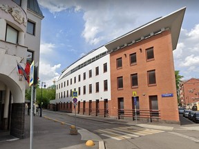The Canadian government began renting 4 Kursovoy Lane in Moscow in 2008. The building was supposed to become the new site of the embassy, but it has sat empty for 10 years. Credit: Google street view