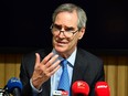 Michael Ignatieff speaks during a press conference in Budapest on March 29, 2017. When leader of the Liberal Party of Canada, Ignatieff was hamstrung by his political handlers in the 2011 federal election, writes Michael Taube.