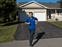 Pierre Poilievre campaigns in an Ottawa-area neighbourhood ahead of the 2019 federal election.