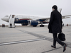 Prime Minister Justin Trudeau walks towards a government plane on his way to Washington for meetings at the White House, November 17, 2021 in Ottawa.