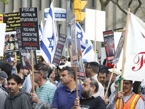 People attend an Al-Quds Day rally in Toronto in 2019.