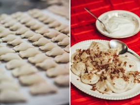 Baba's Homestyle Perogies' potato and cheddar perogies from Only in Saskatchewan