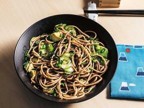 Really pretty soba with cucumber and avocado from That Noodle Life