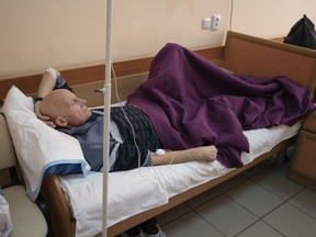 A patient at the Grigoriev Institute for Medical Radiology and Oncology.