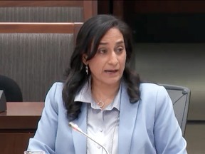 Defence Minister Anita Anand speaks at the House of Commons special committee on Afghanistan, May 9, 2022.