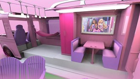 Rendering of Barbie camper van