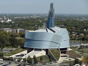 Das Kanadische Museum für Menschenrechte in Winnipeg am 18. September 2014.