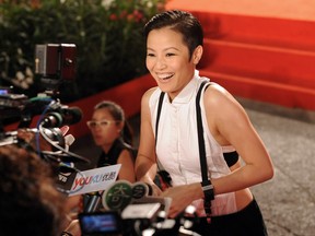 Hong Kong actress Denise Ho arrives for the screening of a movie at the Venice Film Festival in September 2011.