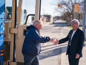 Ontario PC Party leader Doug Ford was in North Bay with PC Candidate for Nipissing Victor Fedeli on Monday, May 9, 2022.