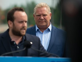 Ontario PC Party leader Doug Ford at an election campaign stop in Ottawa, Ont. on Monday, May 30, 2022.