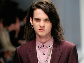 Jethro Cave, shown in 2011 at Milan fashion week, had been jailed after he was convicted of assaulting mother Beau Lazenby in March.