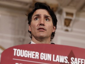 Prime Minister Justin Trudeau says scary things about guns in Ottawa on Monday, May 30, 2022.