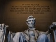 The Lincoln Memorial is seen in Washington, D.C. André Pratte wonders what Lincoln would think of the current problems plaguing the United States.