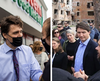 The two events pictured were only two days apart. The masked one on the left is in a community with an 84 per cent rate of full vaccination among residents 12 or older. The maskless one on the right is in a country where rates of full vaccination have never topped 50 per cent.