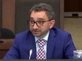 Transport Minister Omar Alghabra speaks at the House of Commons official languages committee on May 9, 2022.