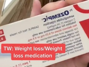 One Canadian TikTok user posted about her weight loss journey using the hashtag #ozempicchallenge.