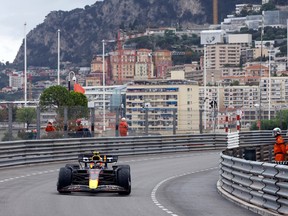 Red Bull's Sergio Perez in action during the Formula One Grand Prix in Monaco on May 29, 2022.