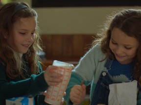 Twins Josephine and Gabrielle Sanz in Petite Maman.