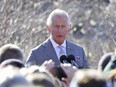 Prince Charles speaks in Yellowknife during the final day of his Royal Tour of Canada with Duchess Camilla, May 19, 2022.