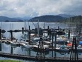 The harbour at Queen Charlotte, B.C.