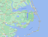 The Outer Banks is a ribbon of barrier islands stretching for kilometres off the coast of mainland North Carolina.