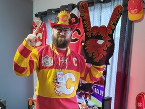 Kyle Boudreau ist ein Superfan der Calgary Flames.