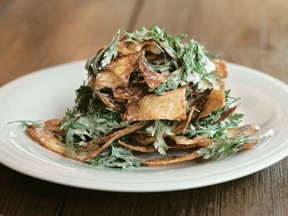 Cook this: Crispy potato strips and parsley salad with garlic cream from Green Fire