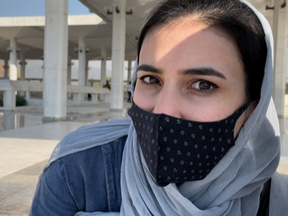 A former Canadian Armed Forces interpreter, whom the National Post isn't naming out of concerns for her safety, in an undated photo. She is six months pregnant and stranded in Islamabad, in her agonizing journey through Canadian bureaucracy.