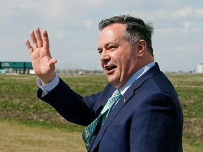 Alberta Premier Jason Kenney announces construction of a major highway project in Leduc, Alberta on Thursday, May 12, 2022