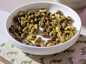 Smoky glazed pistachios from Snacks for Dinner