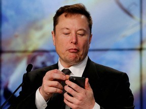 FILE PHOTO: Elon Musk in Cape Canaveral, Florida, January 19, 2020. REUTERS/Joe Skipper/File Photo