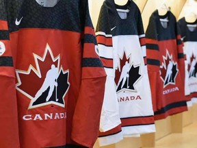 Hockey Canada jerseys. . (Courtesy of Hockey Canada)