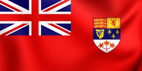 Canadian Red Ensign (1957-1965). Getty Images/iStock Photo