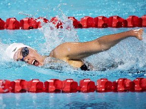Canada's Aurelie Rivard swims her way to a silver medal for the women's SM10(Para) 200m Individual Medley during the swimming finals at the Commonwealth Games Saturday, April 7, 2018 in Gold Coast, Australia.THE CANADIAN PRESS/Ryan Remiorz