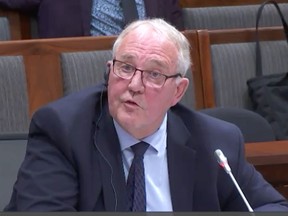 Emergency Preparedness Minister Bill Blair testifies before the Parliamentary committee studying the use of the Emergencies Act, on June 14, 2022.