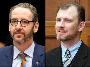 Gerald Butts, former chief aide to Justin Trudeau, in 2019; and Ian Brodie, former chief of staff to Stephen Harper, in 2008.
